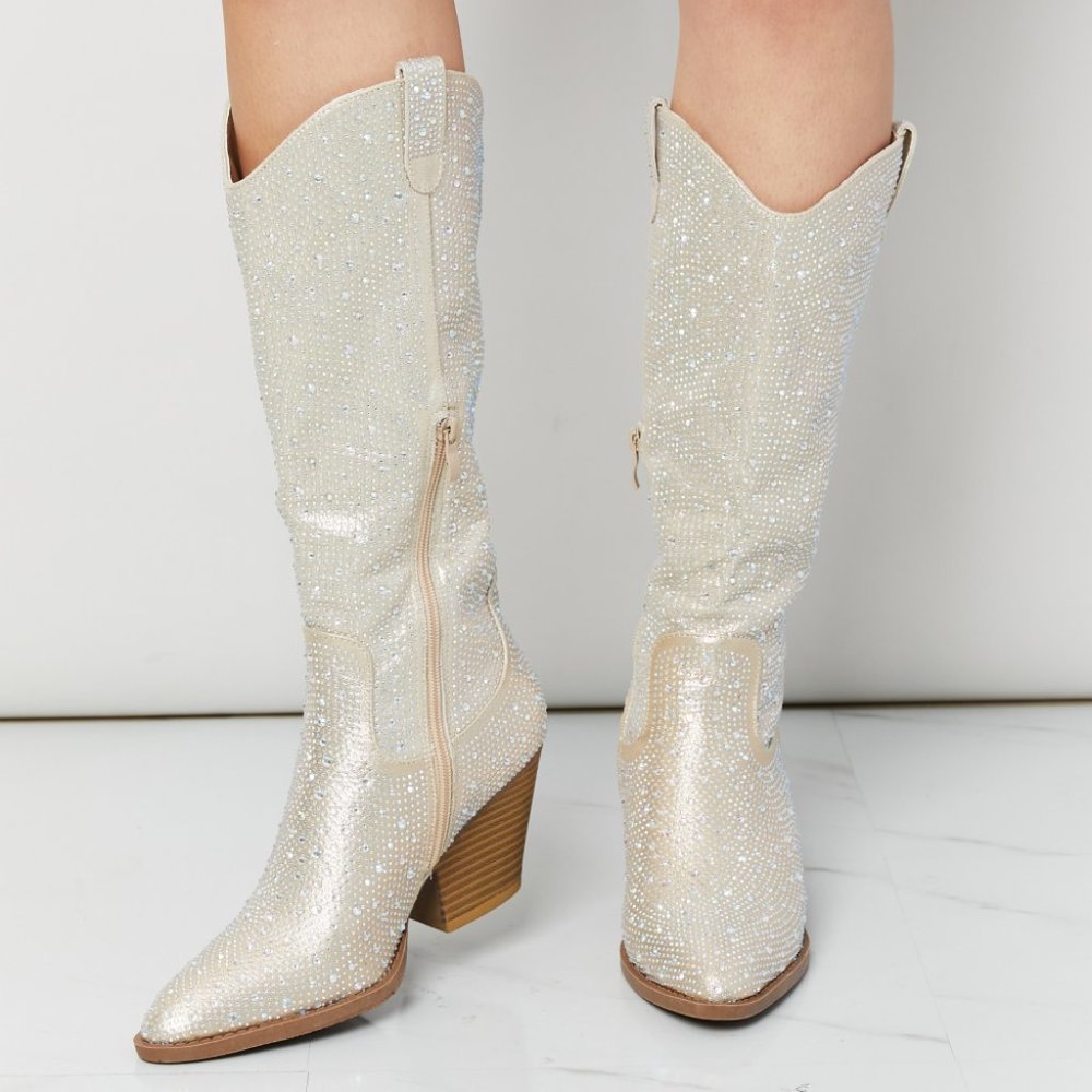 Forever Link Glitter Cowboy Boots